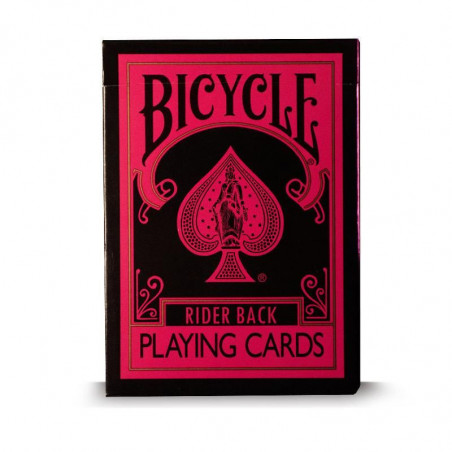 Bicycle - Reverse Pink & Black, dos de cartes au design inversé