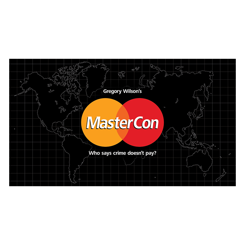 Master Con by Greg Wilson, portefeuille de change en cuir noir