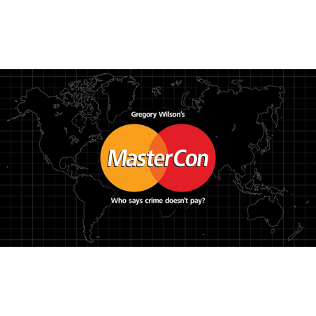 Master Con by Greg Wilson, portefeuille de change en cuir noir