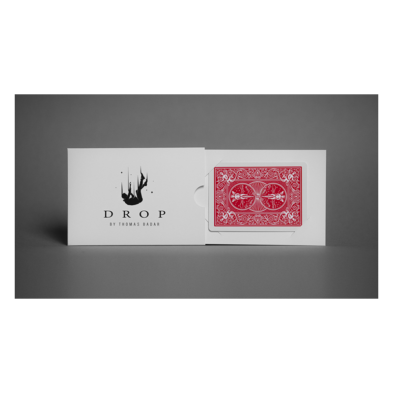 Drop rouge by Thomas Badar, carte signée capturée pendant un dribble
