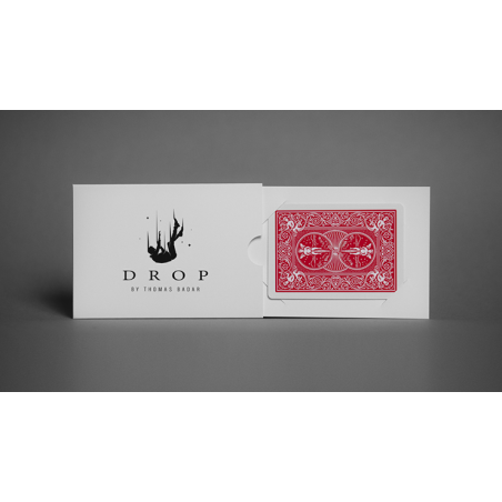 Drop rouge by Thomas Badar, carte signée capturée pendant un dribble