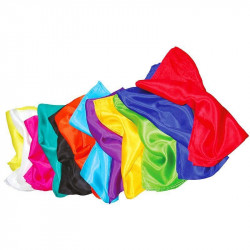 Foulards de magie en pure soie colorée avec des finitions d'ourlet délicates.