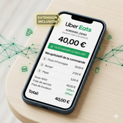 Extension Uber Eats Pro  QRP : Simulation de Reçus parfaits