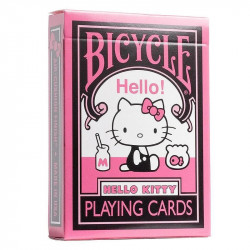 Etui de cartes Bicycle Hello Kitty Black and Pink design chic et kawaii Merlin Magie