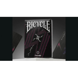Jeu de cartes Bolt Series design graffiti noir et violet pour cardistry sur merlin magie