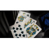 Bicycle Cool Blue Neon Rider Back Playing Cards, faces personnalisées