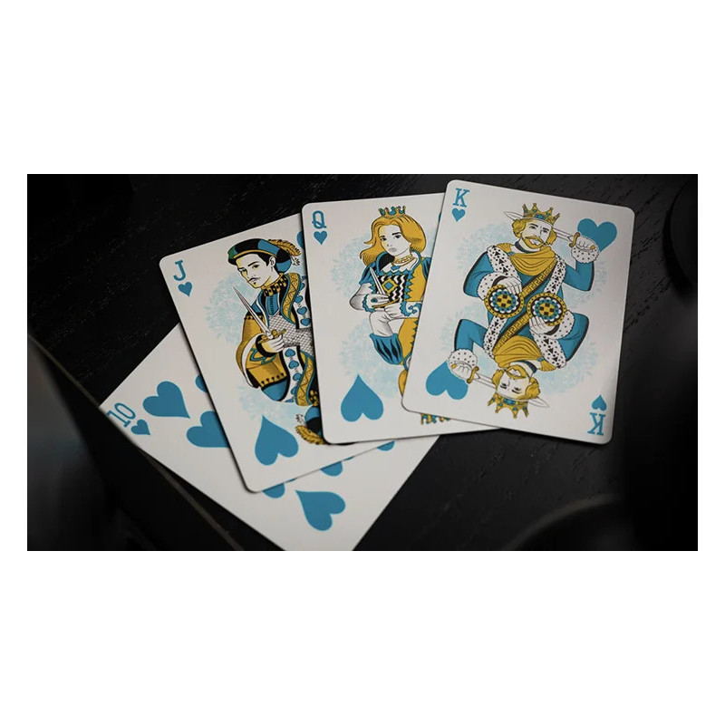 Pack de cartes Bicycle Neon Rider Back, tirage rare de 1200 exemplaires.