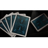 Bicycle Cool Blue Neon Rider Back Playing Cards, dos de cartes bleus