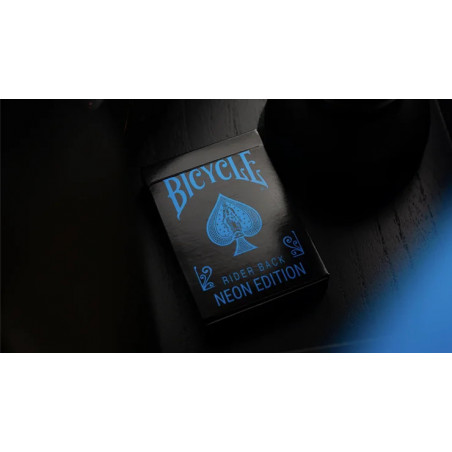 Bicycle Cool Blue Neon Rider Back Playing Cards, visuel principal