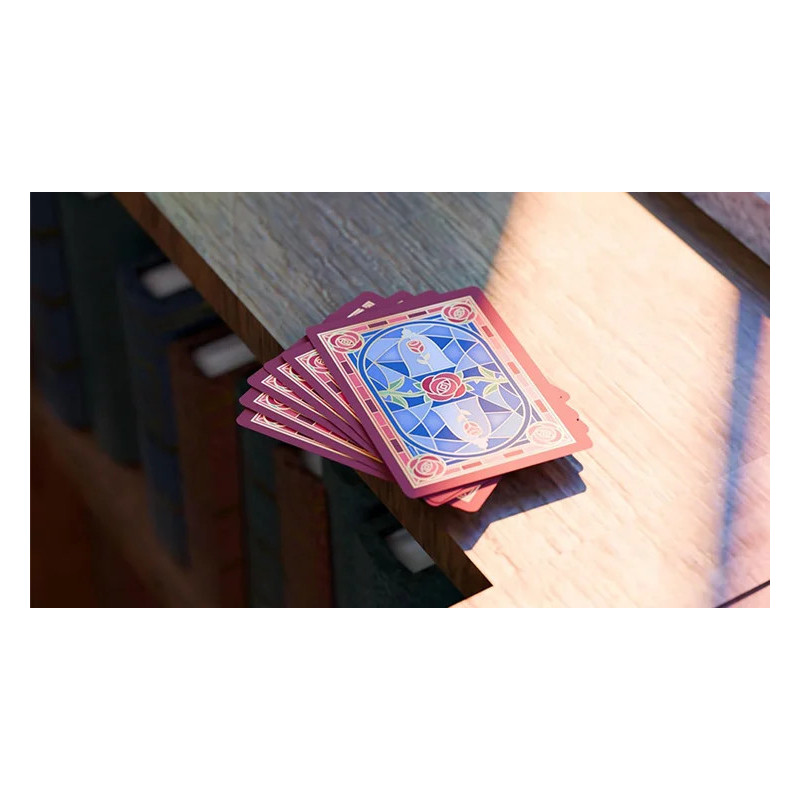 Cartes de figures personnalisées avec Belle et la Bête pour la magie.
