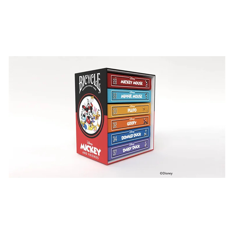 Boîte de présentation premium pour les 6 decks Disney Mickey and Friends merlin magie