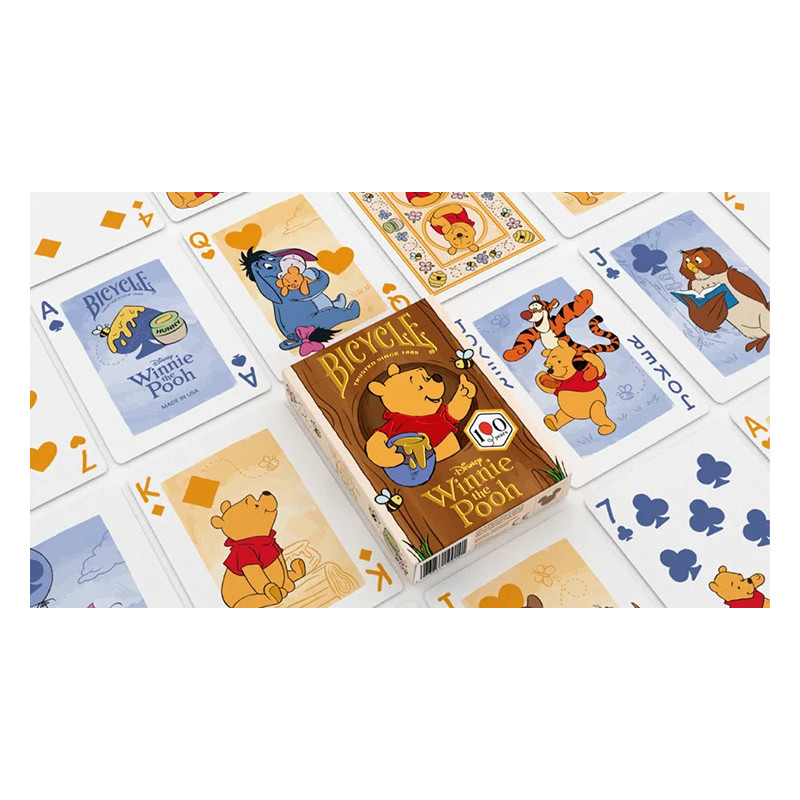Cartes de figures personnalisées avec Winnie, Porcinet et Tigrou.