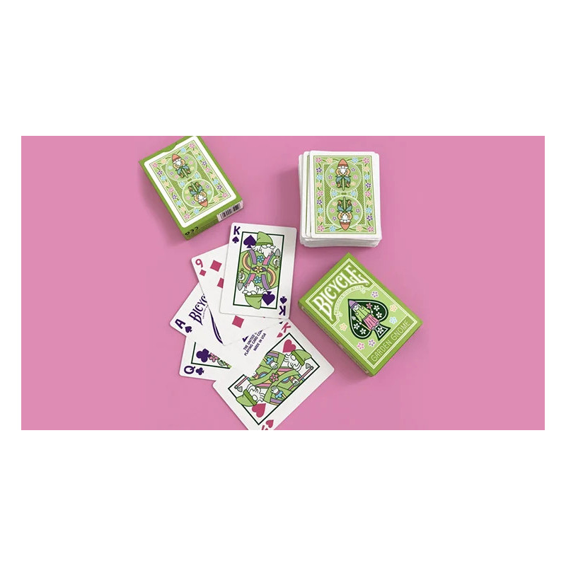 Figures de cartes personnalisées avec des nains de jardin et accessoires.