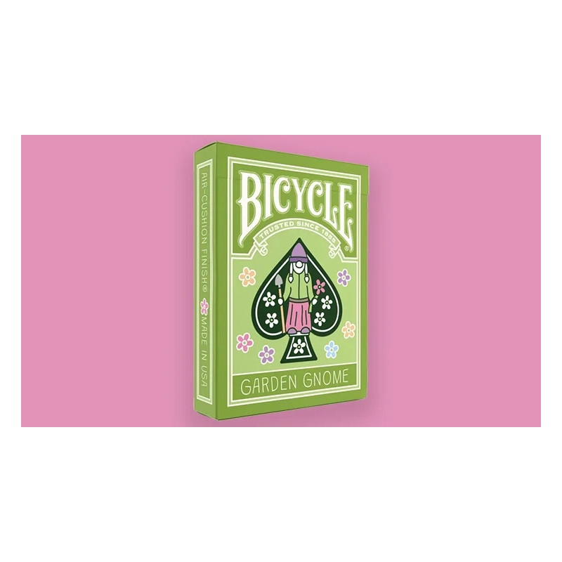 Jeu de cartes Bicycle Garden Gnome sur le thème des nains de jardin