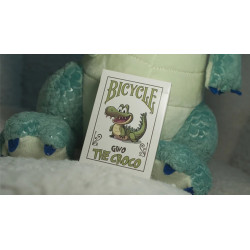 Jeu de cartes Gino the Croco avec la mascotte crocodile sur l'étui.