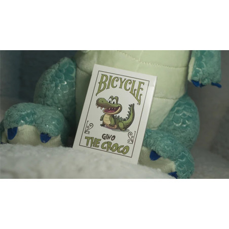 Bicycle Gino le Croco, jeu de cartes avec mascotte crocodile