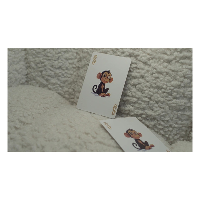 Carte Double Dos et deux Jokers identiques du jeu Johnny the Monkey.
