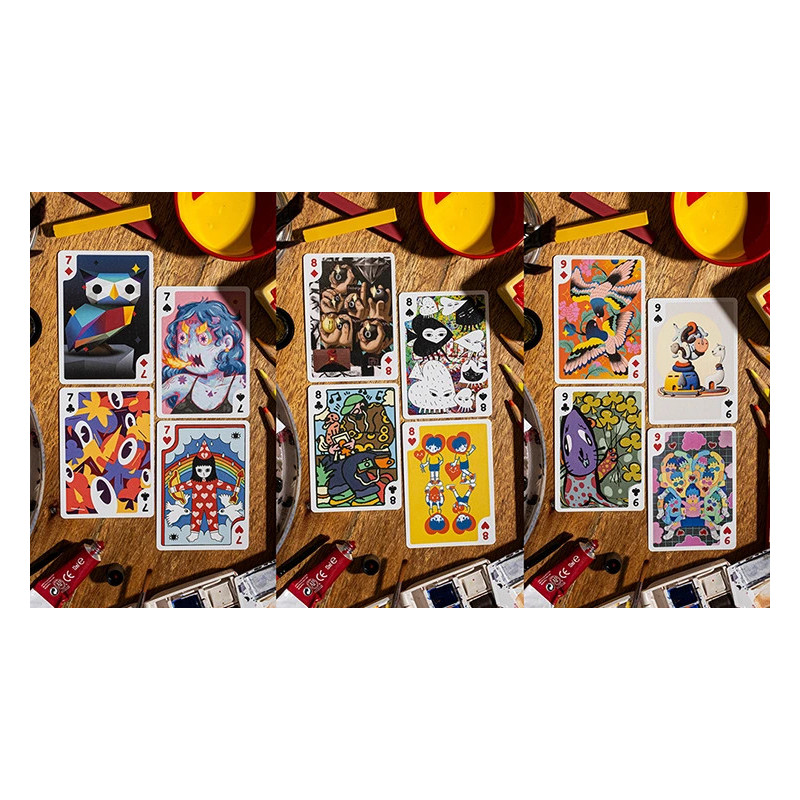 Étui texturé fini toile de peinture pour le jeu collector Sari-Sari Code Red.