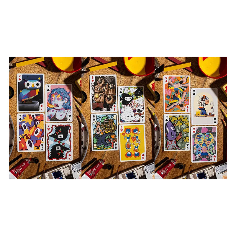 Jeu Bicycle Sari-Sari Colors : Lemonade (55 Artistes) | Merlin Magie