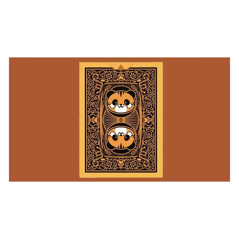 Dos de cartes Bicycle Tiger avec motifs de petits tigres pour la magie.