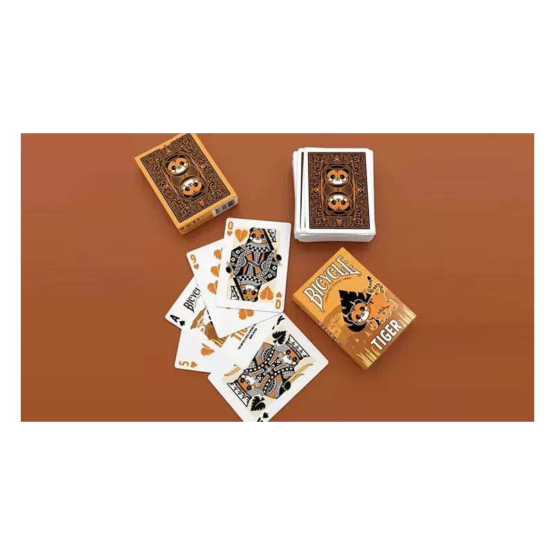 Étui de collection Bicycle Tiger avec finition premium et design animalier.