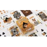 Bicycle Tigre Playing Cards, éventail de cartes orange et blanc