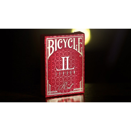Bicycle x Laura London Playing Cards, jeu de cartes rouge et or