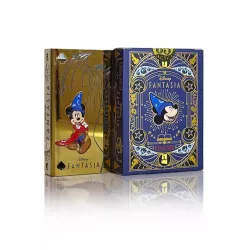 Coffret magique Disney Fantasia avec jeu marqué, Card Guard en métal et livre de tours.