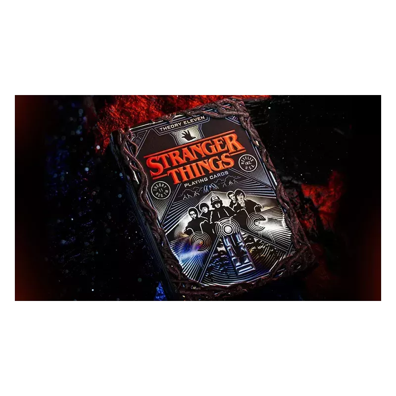 Jeu de cartes Stranger Things Hive Mind Special Edition avec étui holographique.