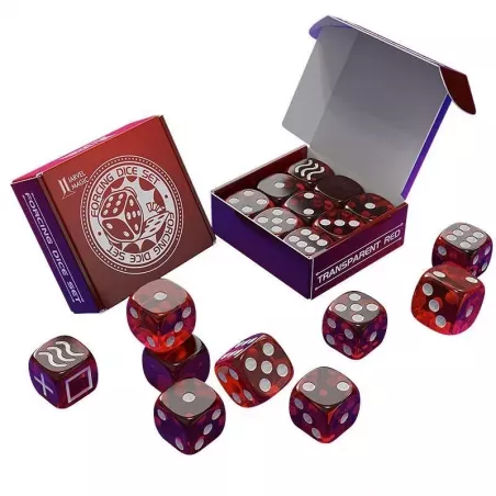 Dés de Forçage Iarvel Magic Édition Rouge Transparent, photo principale