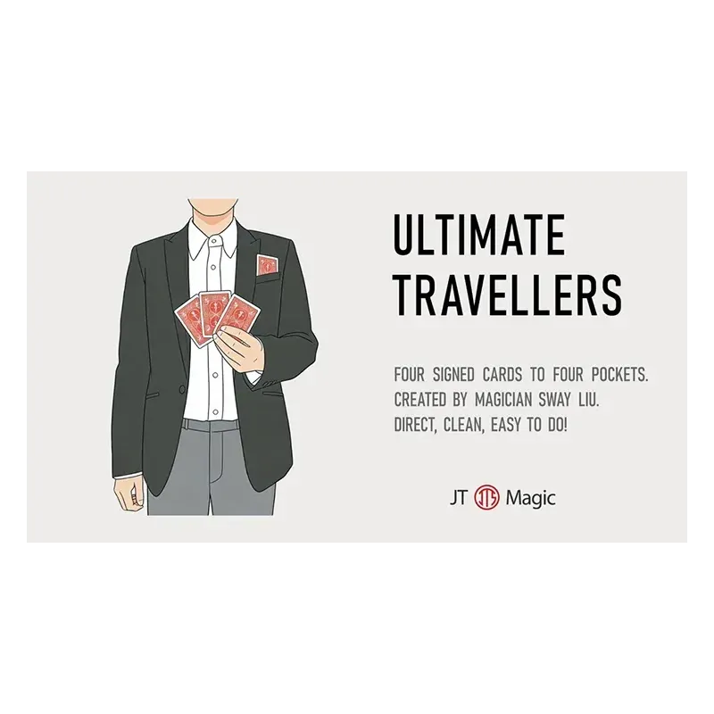 Ultimate Travelers by Sway Liu - cartes signées voyageant dans les poches