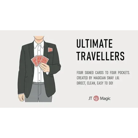Ultimate Travelers by Sway Liu - cartes signées voyageant dans les poches