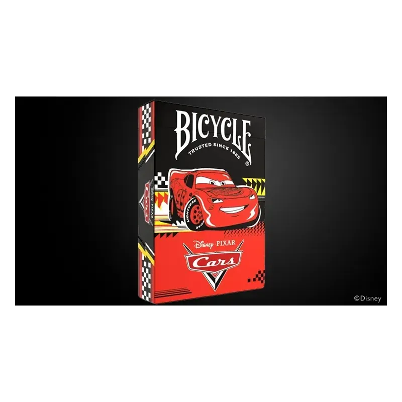 Bicycle Disney Cars Playing Cards - étui du jeu de cartes Flash McQueen