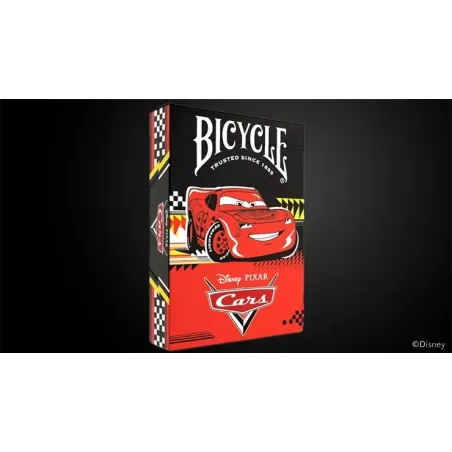 Bicycle Disney Cars Playing Cards - étui du jeu de cartes Flash McQueen