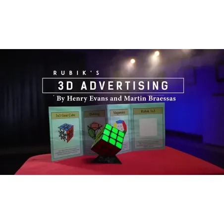 Rubik's Cube 3D Advertising vue principale du cube publicitaire 3D