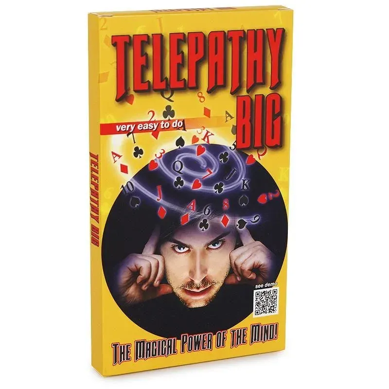 Telepathy Big – cartes transparentes pour routine de mentalisme