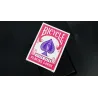 Mini Bicycle Cards Fuchsia, jeu de cartes miniature pour magie et collection