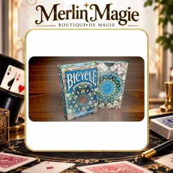 Bicycle Kaleidoscope Blue Playing Cards