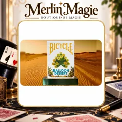Gilded Bicycle Balloon Desert Playing Cards