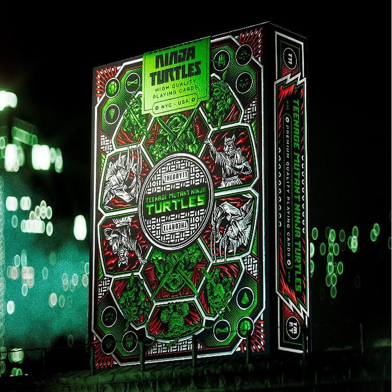 Jeu de cartes Tortues Ninja (TMNT) par Theory11 - Edition Luxe