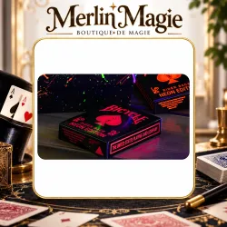 Bicycle Star-Fire Pink Neon Playing Cards