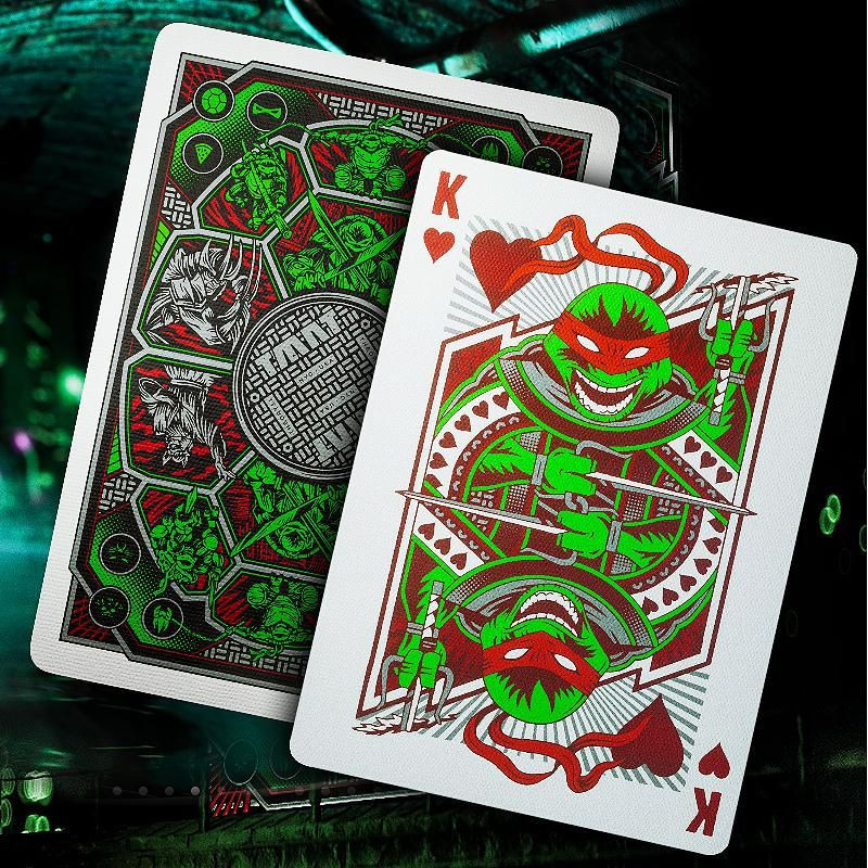 Boîtier embossé Tortues Ninja - Jeu de cartes Theory11