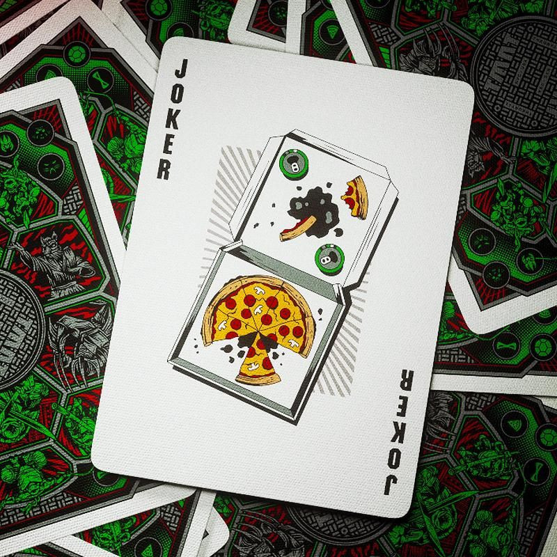 Détails des faces personnalisées des Tortues Ninja sur cartes