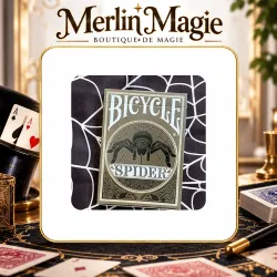 Gilded Bicycle Spider (Green) Playing Cards