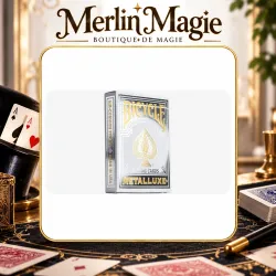 Bicycle Metalluxe silver Playing Cards