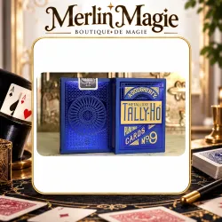 Tally Ho Blue (Circle) MetalLuxe Playing Cards