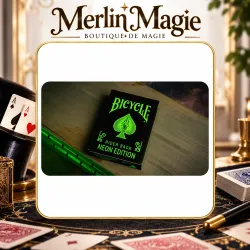 Bicycle Neon Rider Back Green-Glo Deck Playing Cards