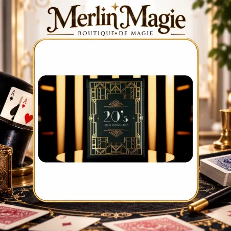20s Playing Cards | Jeu de cartes Art Déco premium