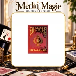 Bicycle Metalluxe Red Playing Cards by US Playing Card Co.