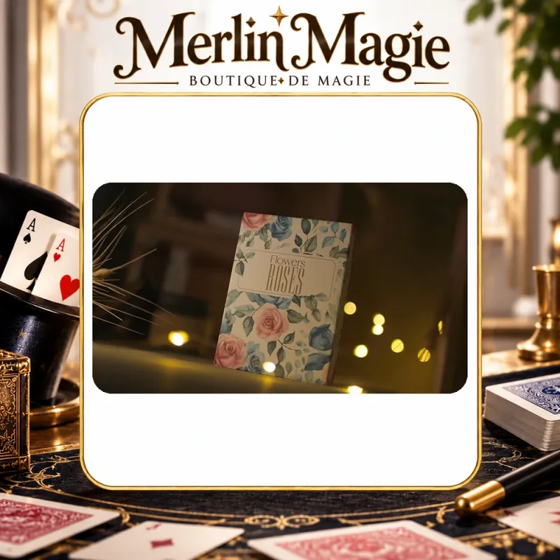 Flower Deck Gilded Roses | jeu de cartes magie pour magicien
